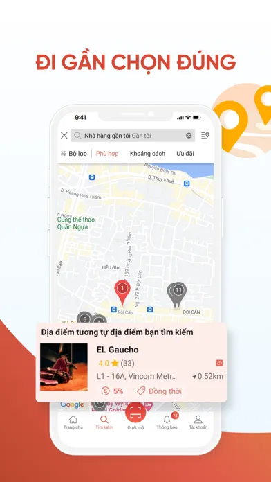 Captures d'écran de Clingme - Đi gần chọn đúng