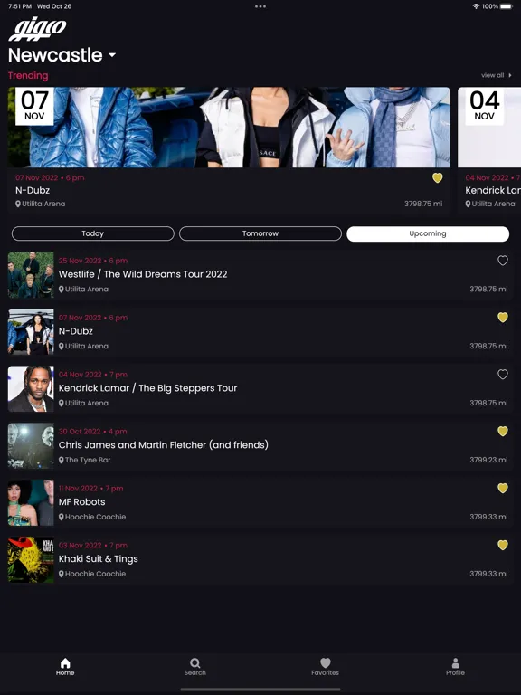 Screenshot di GIGCO - Live Music App iPad 