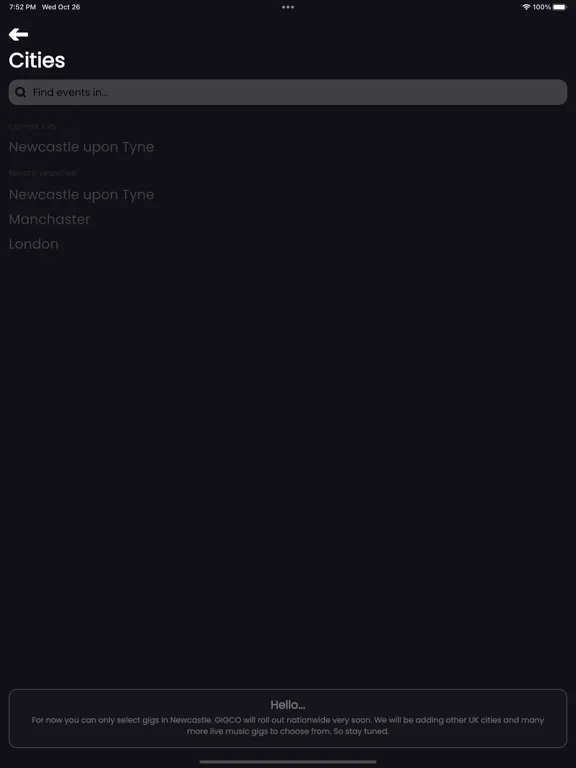 Screenshot di GIGCO - Live Music App iPad 