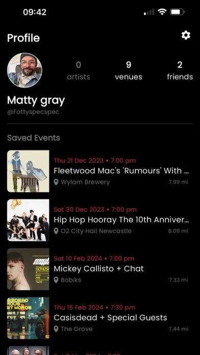 Screenshot di GIGCO - Live Music App