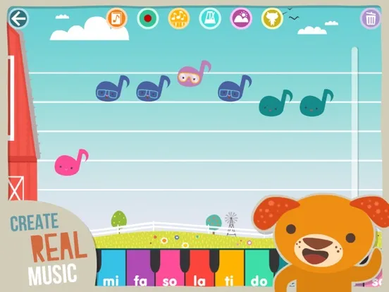 Tangkapan skrin Kids Music Factory iPad 