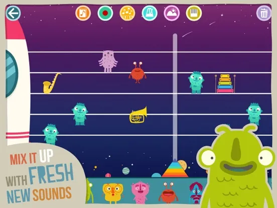 Tangkapan skrin Kids Music Factory iPad 