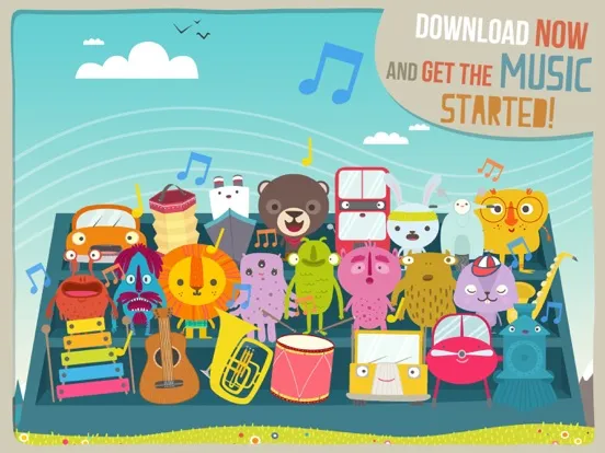 Tangkapan skrin Kids Music Factory iPad 
