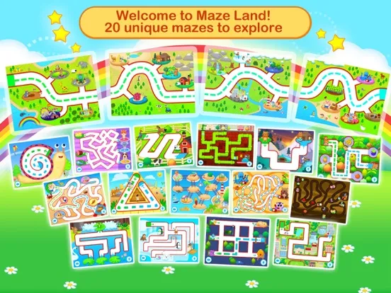 Toddler Maze 123 iPad  Screenshots