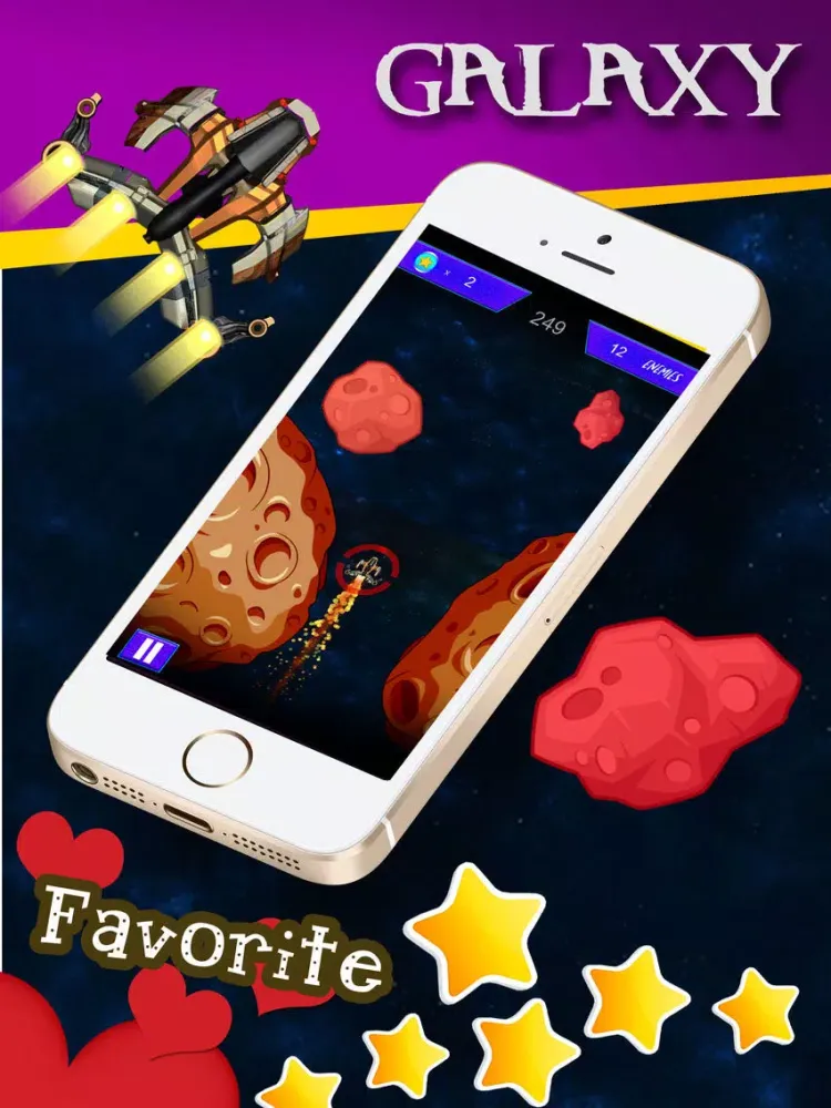 Galaxy Attack - Wars Alien Shooter Heroes of Star iPad  Screenshots