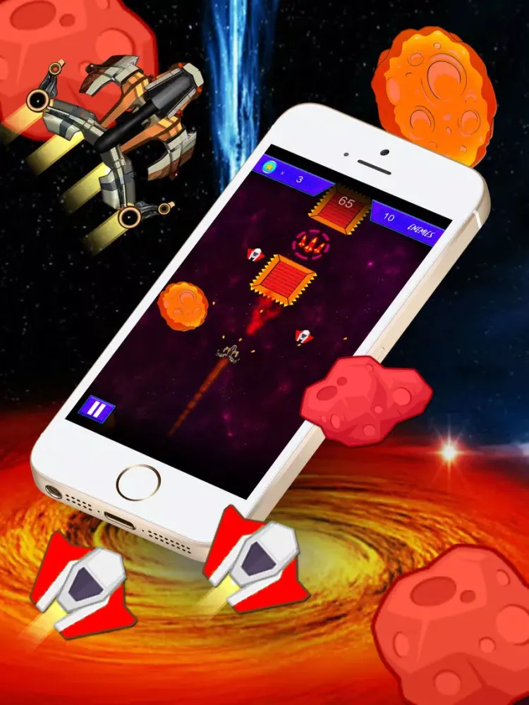 Galaxy Attack - Wars Alien Shooter Heroes of Star iPad  Screenshots