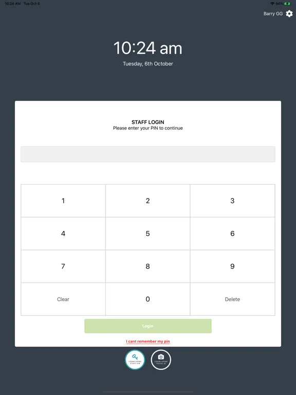 Zrzuty ekranu Gig Grafter Punch Clock iPad 