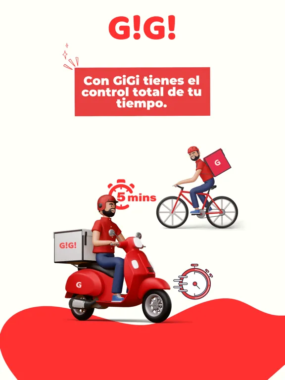Capturas de tela do GiGi Food Rider iPad 