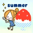 Cute girly stickers【summer】 Cute girly stickers【summer】