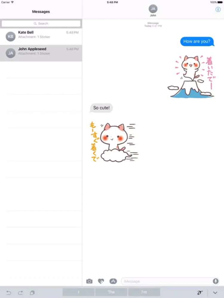 Zrzuty ekranu Cute Cats Japanese Kansai Words Vol.3 iPad 