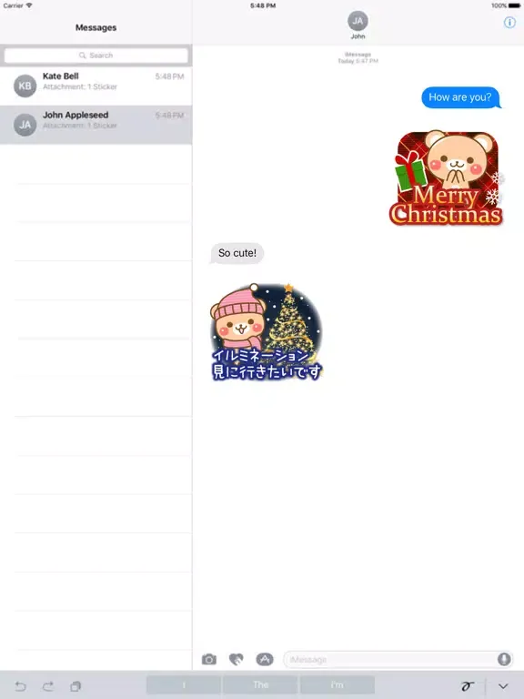 Honorific Bear 's (winter) iPad 应用截图
