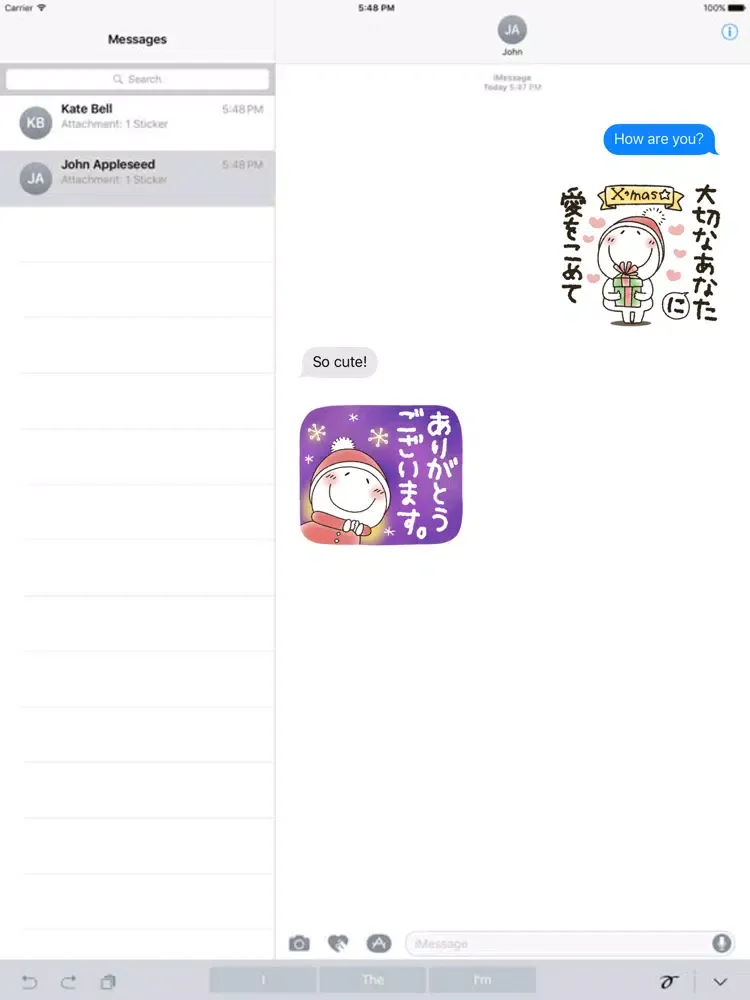 Capturas de pantalla de Stick figures christmas iPad 