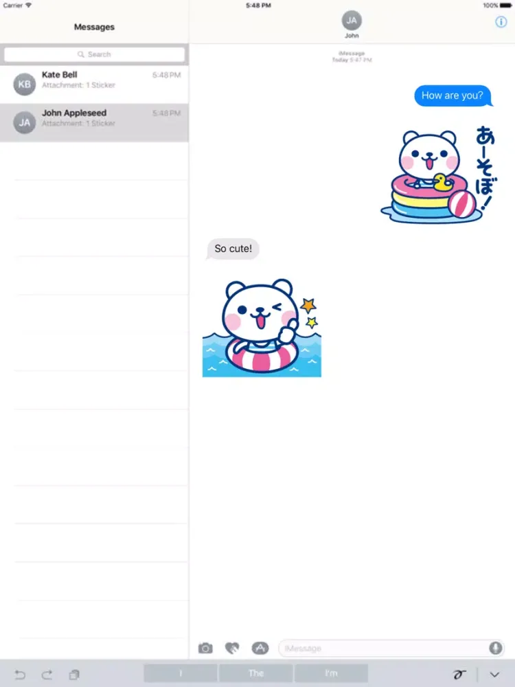 It's a summer bear / Animation iPad  Screenshots
