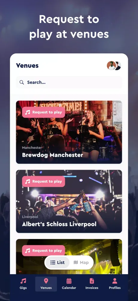 GigPig: Book Gigs. Get Gigs. Screenshots