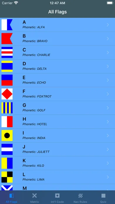 Ảnh chụp màn hình của Signal Flags