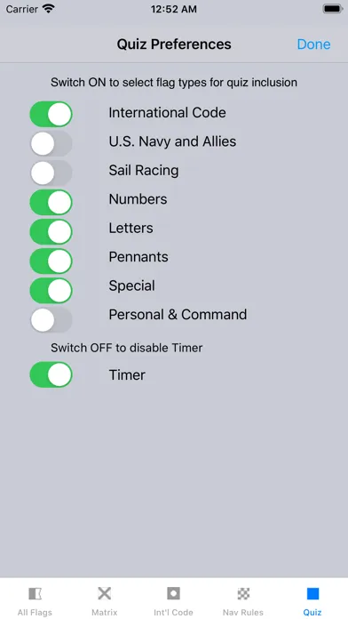 Ảnh chụp màn hình của Signal Flags