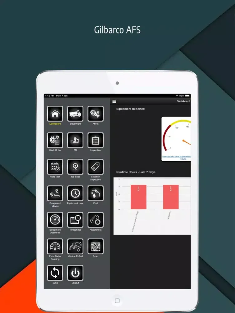Gilbarco AFS iPad  Screenshots