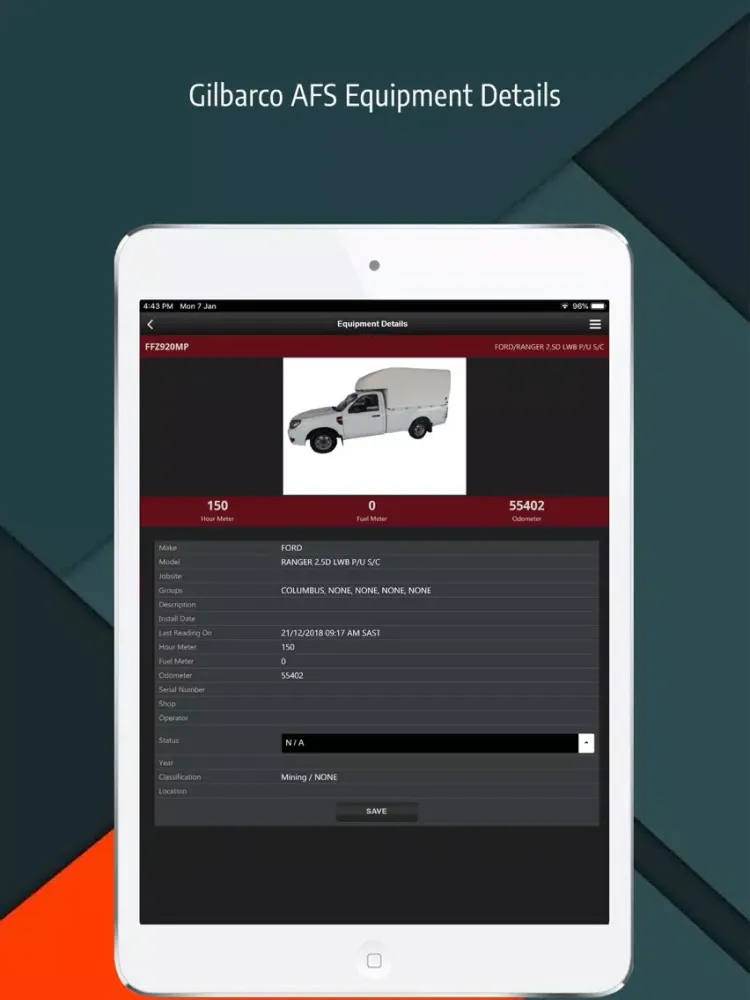 Gilbarco AFS iPad  Screenshots