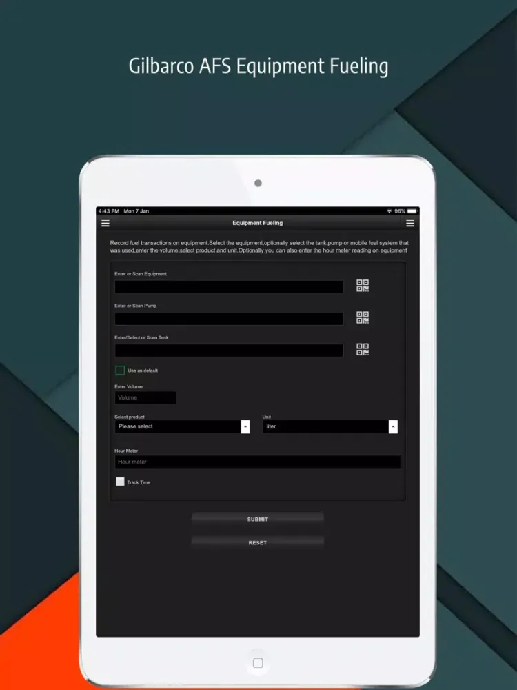 Gilbarco AFS iPad  Screenshots