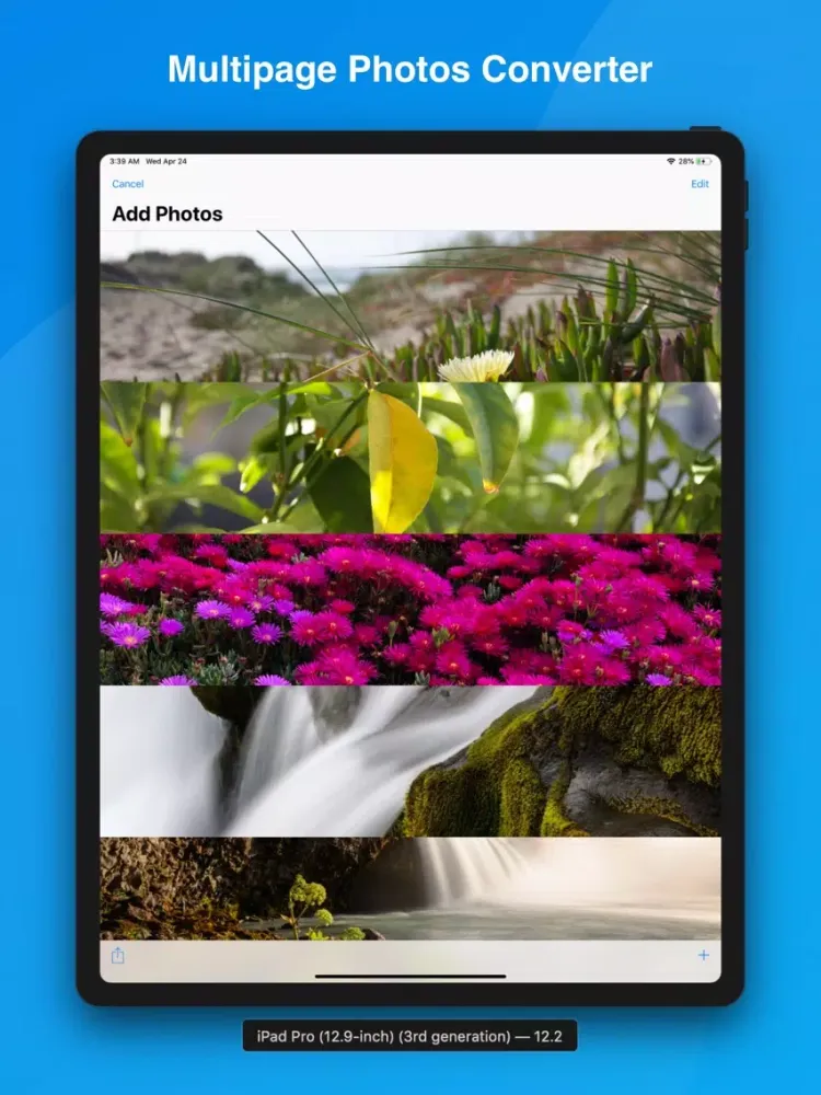 Convert JPG PNG Photos To PDF iPad  Ekran Görüntüleri