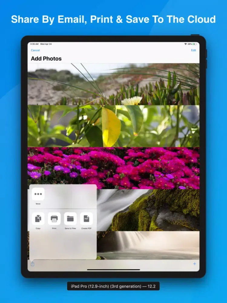 Convert JPG PNG Photos To PDF iPad  Ekran Görüntüleri