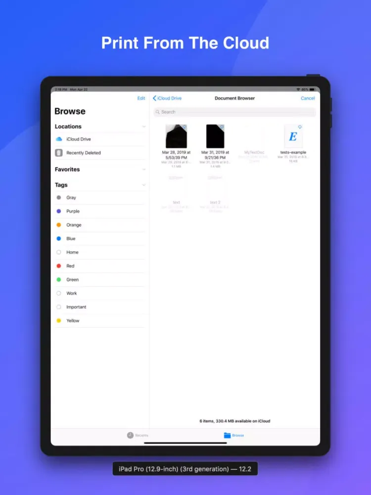iPrint WiFi Printer - AirPrint iPad  سکرین شاٹس