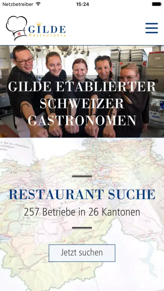 Tangkapan skrin Gilde Restaurants
