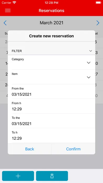 Zrzuty ekranu RSVP Scheduler