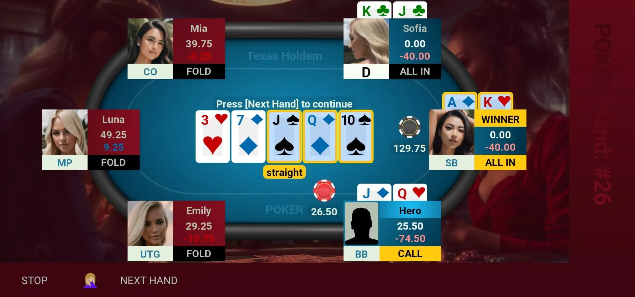 Screenshot di Adult Sexy Bikini Girls Poker