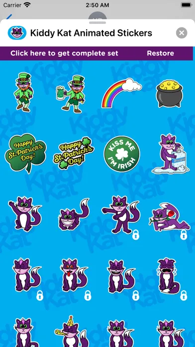 Скриншоты Kiddy Kat Animated Stickers