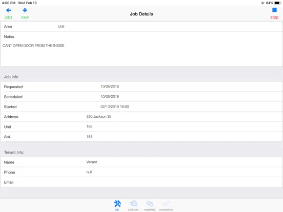 Zrzuty ekranu iMultifamily Work Order v2 iPad 