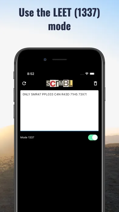 Ảnh chụp màn hình của Scrmbl