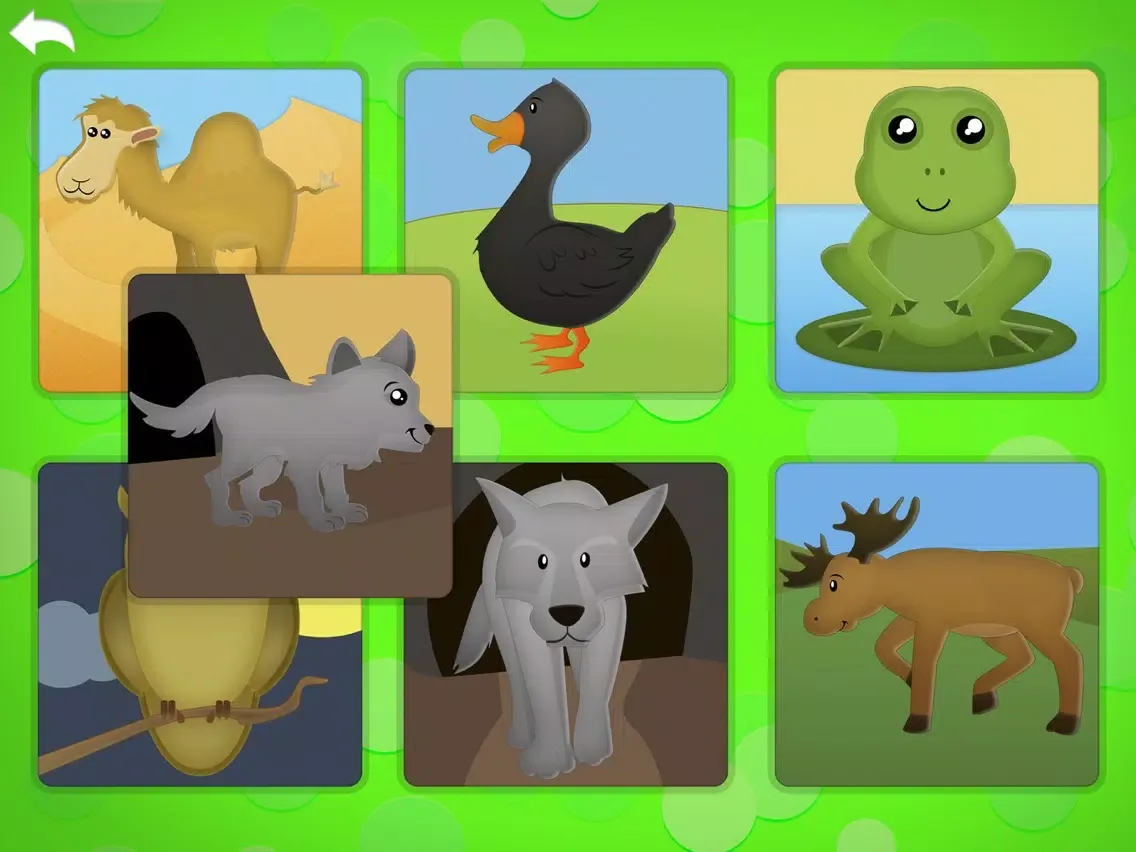 تصاویر Animals Babies & Homes Puzzles iPad 