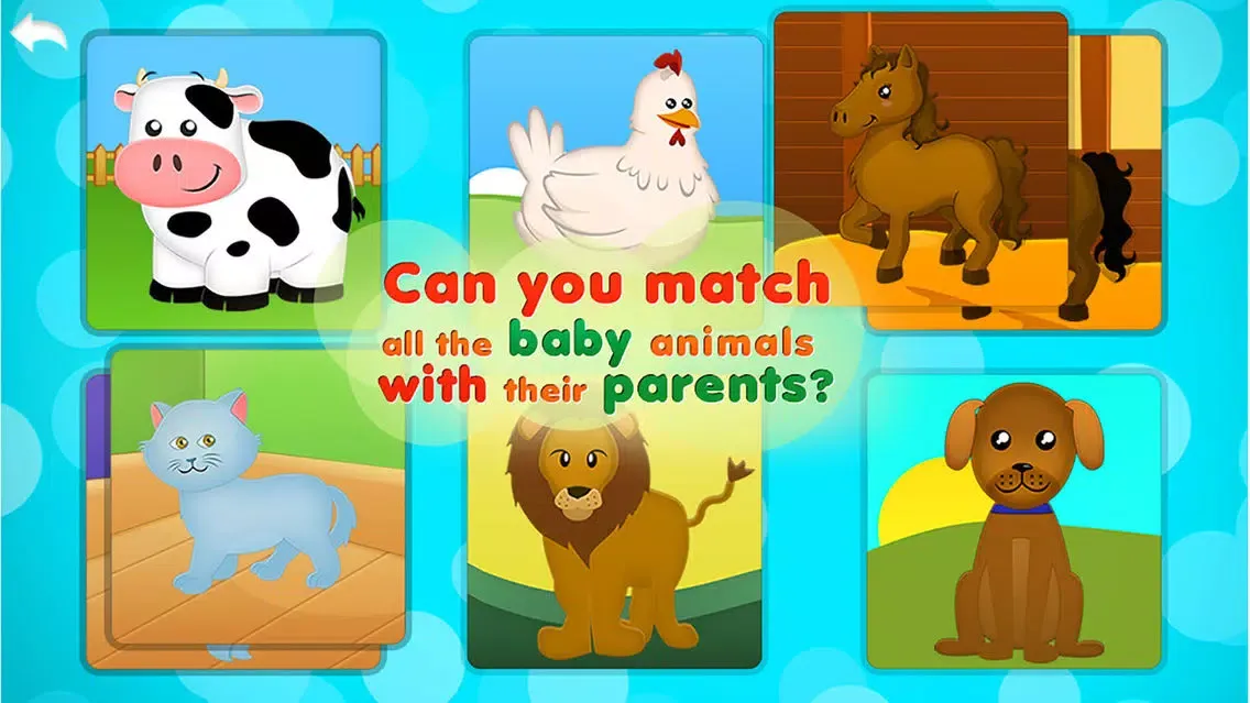 تصاویر Animals Babies & Homes Puzzles