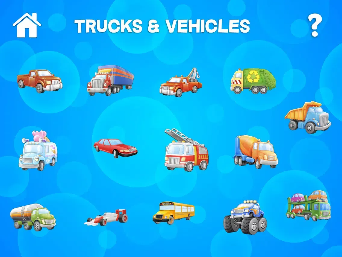 Tap Trucks and Things That Go Shape Puzzles iPad  سکرین شاٹس