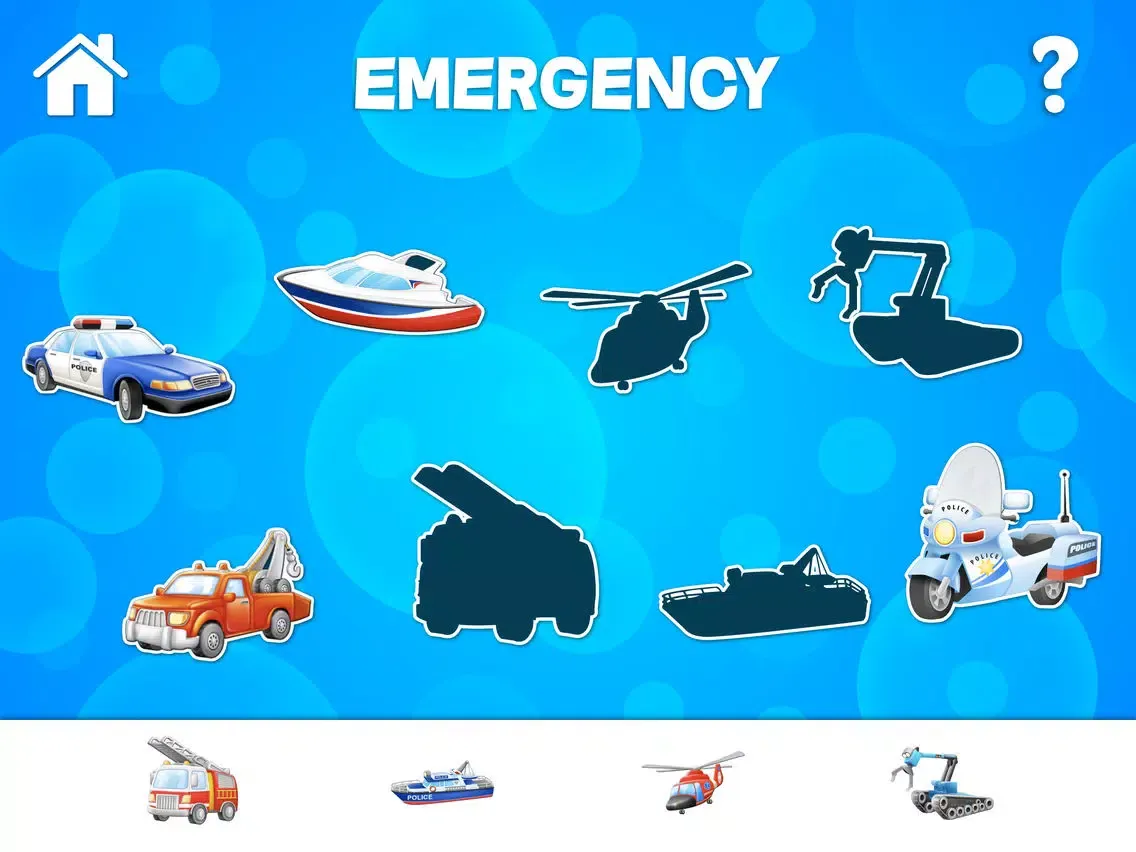 Tap Trucks and Things That Go Shape Puzzles iPad  سکرین شاٹس