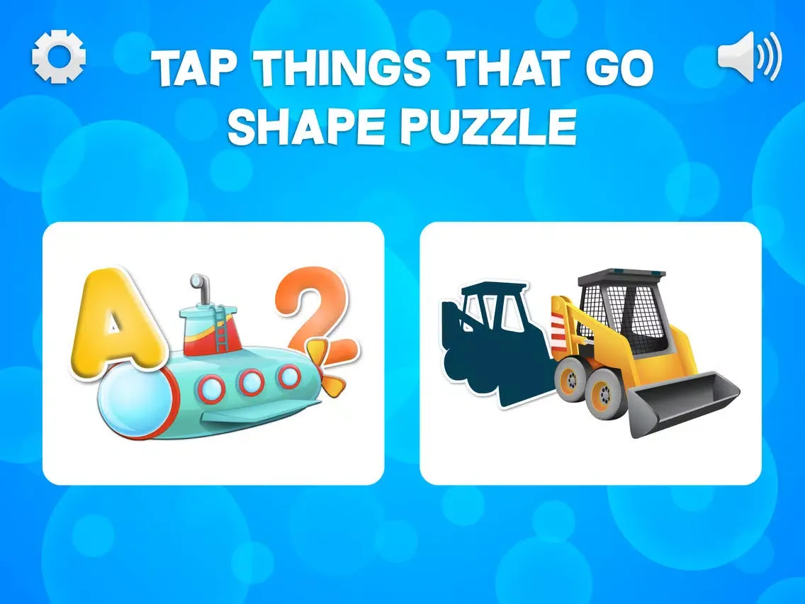 Tap Trucks and Things That Go Shape Puzzles iPad  سکرین شاٹس