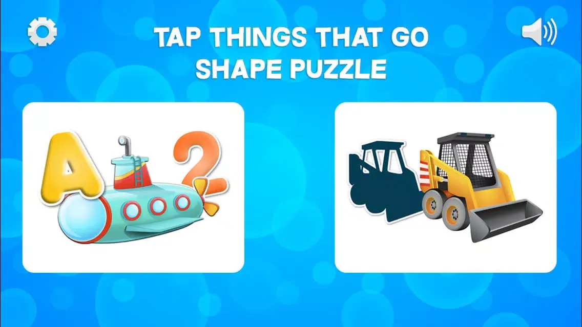 Tap Trucks and Things That Go Shape Puzzles سکرین شاٹس