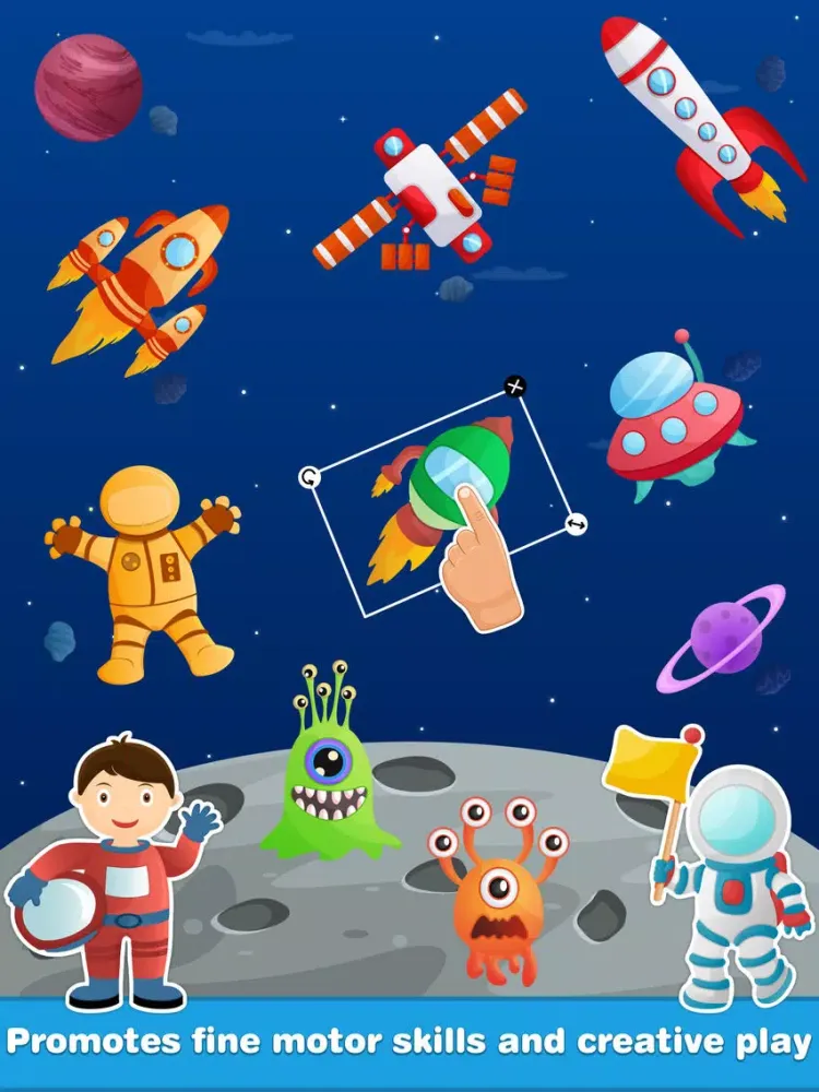 Zrzuty ekranu Design a Scene: Vehicles Free - Trucks and Things That Go Sticker Pad for Kids iPad 
