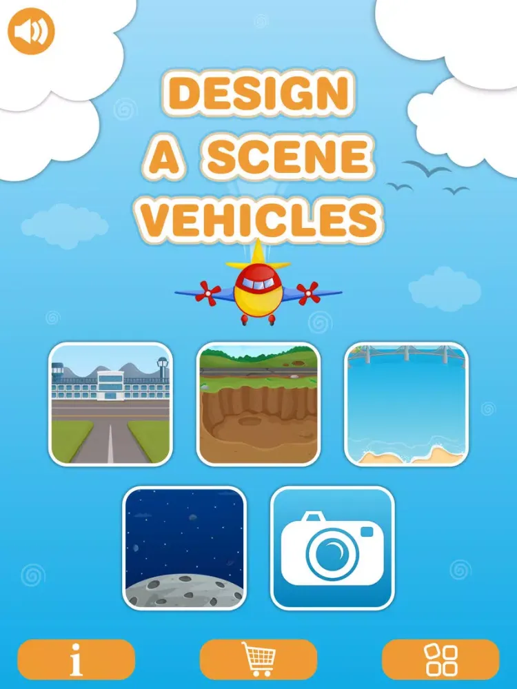 Zrzuty ekranu Design a Scene: Vehicles Free - Trucks and Things That Go Sticker Pad for Kids iPad 