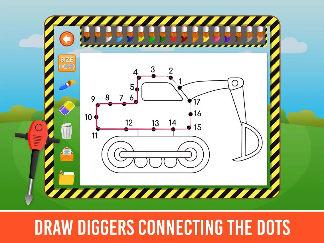 Diggers & Trucks Game For Kids iPad  Screenshots
