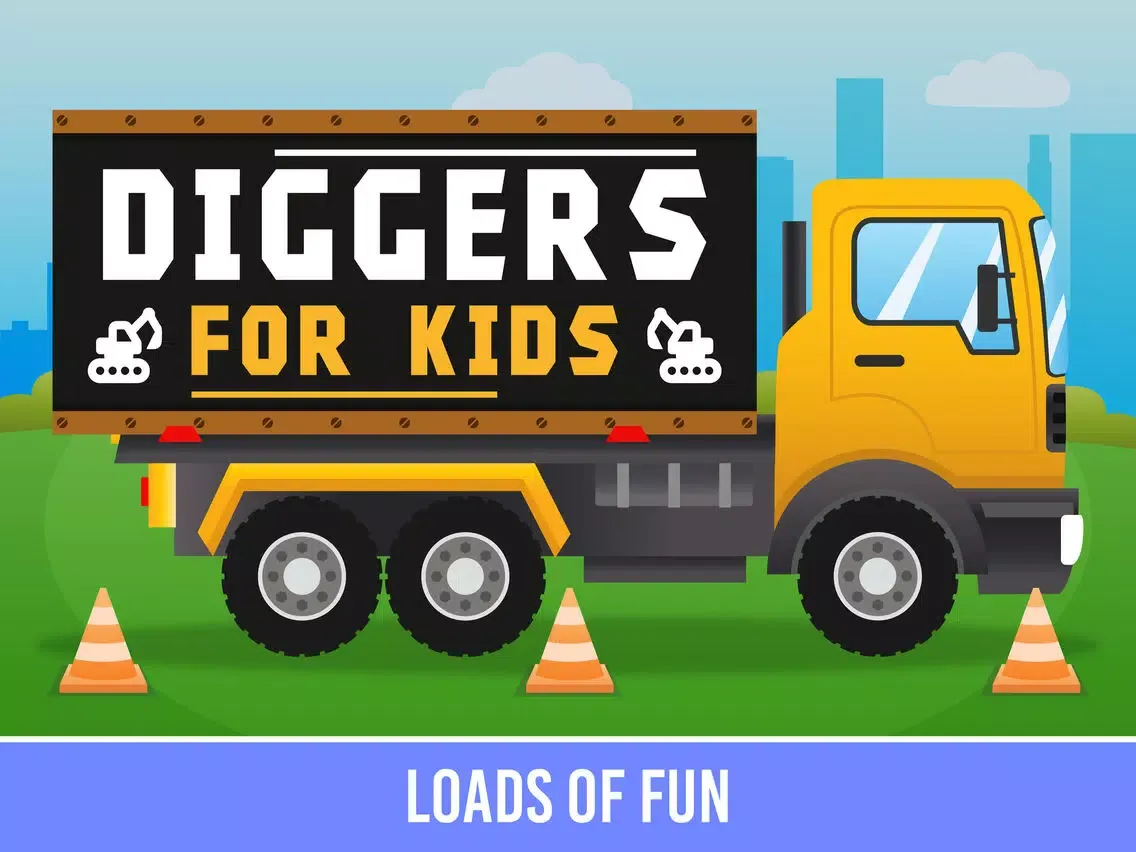 Diggers & Trucks Game For Kids iPad  Screenshots