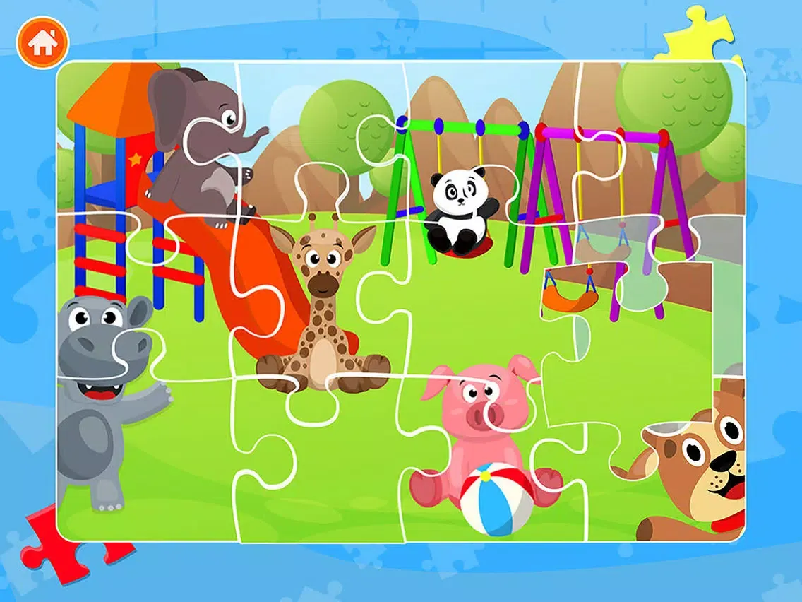 Ảnh chụp màn hình của Cute Panda Jigsaw Puzzles For Kids & Toddlers iPad 
