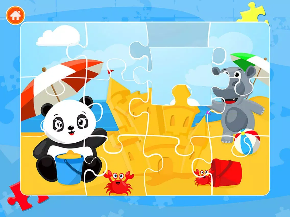 Ảnh chụp màn hình của Cute Panda Jigsaw Puzzles For Kids & Toddlers iPad 