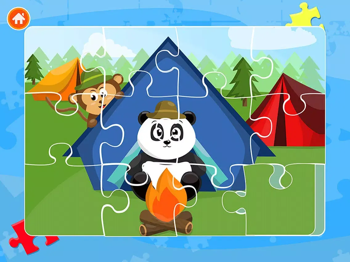Ảnh chụp màn hình của Cute Panda Jigsaw Puzzles For Kids & Toddlers iPad 