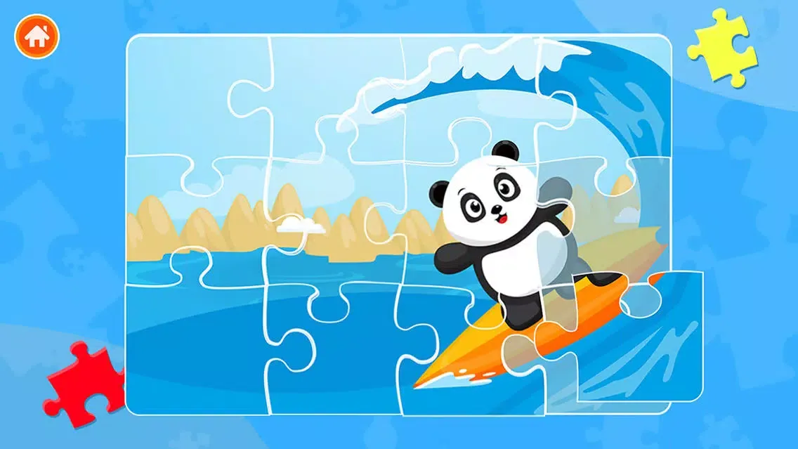 Ảnh chụp màn hình của Cute Panda Jigsaw Puzzles For Kids & Toddlers