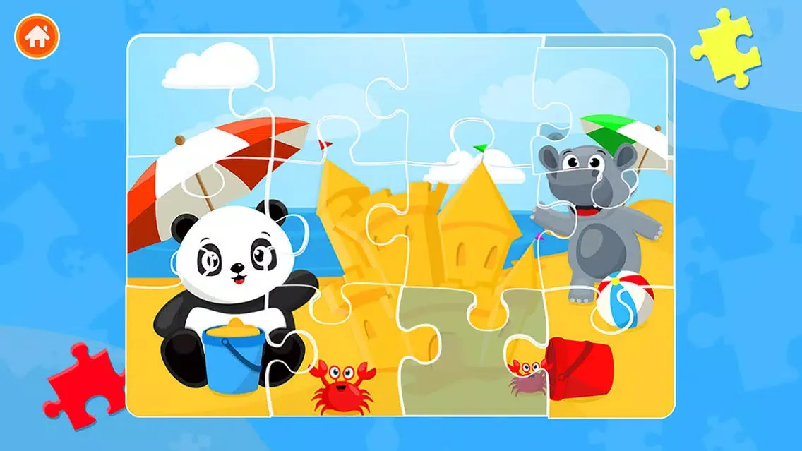 Ảnh chụp màn hình của Cute Panda Jigsaw Puzzles For Kids & Toddlers