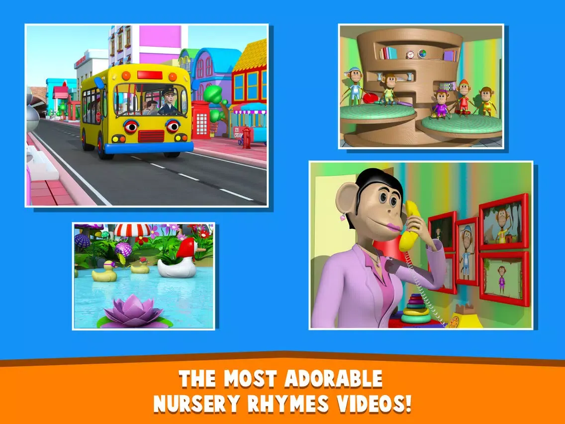 Nursery Rhymes Music Box For Kids - 3D Educational Learning Sing Along game for Toddlers iPad  Screenshots