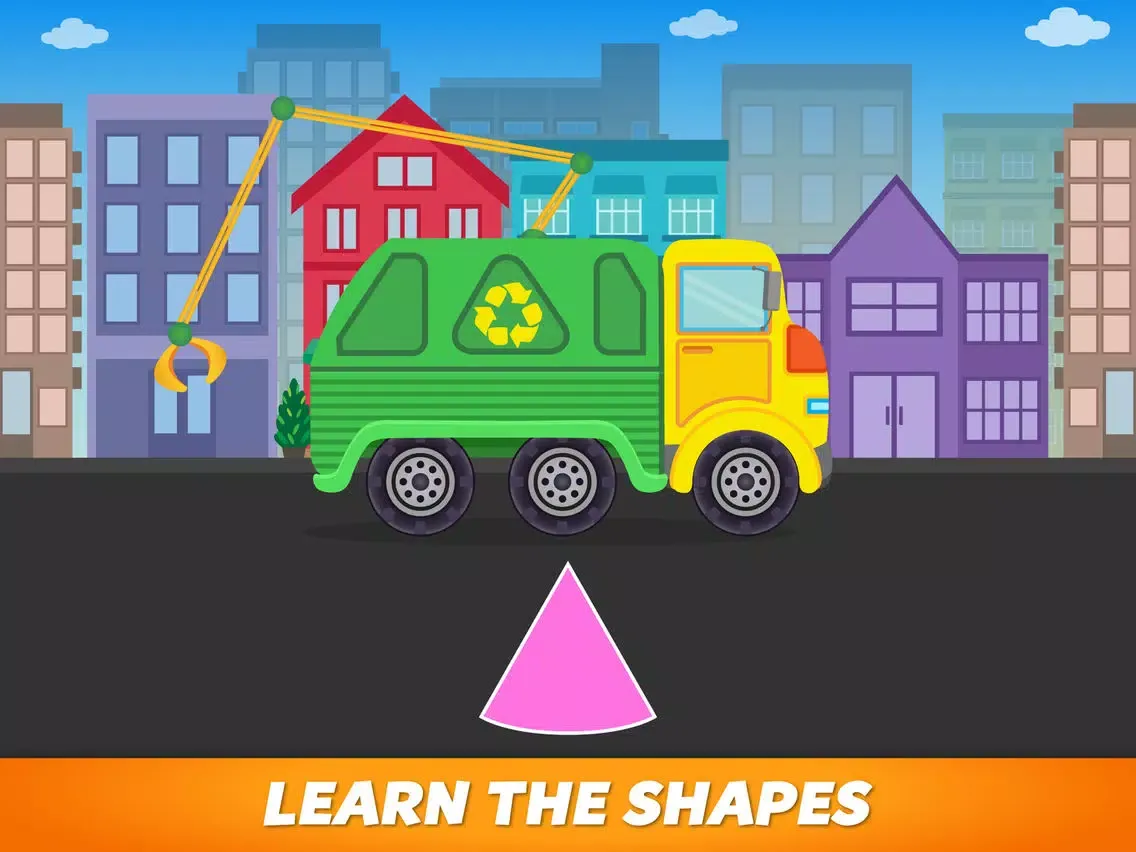 Shapes Garbage Truck For Kids iPad  Screenshots