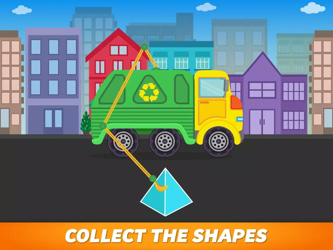 Shapes Garbage Truck For Kids iPad  Screenshots